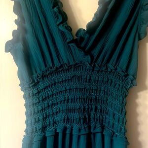Beautiful dark teal romper by Max Studio London. Size Small.